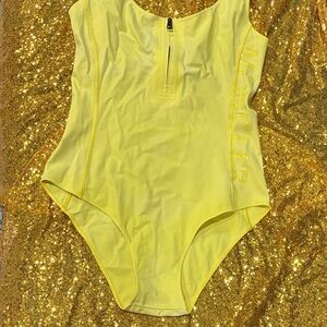 Moncler Yellow One Piece Swimsuit